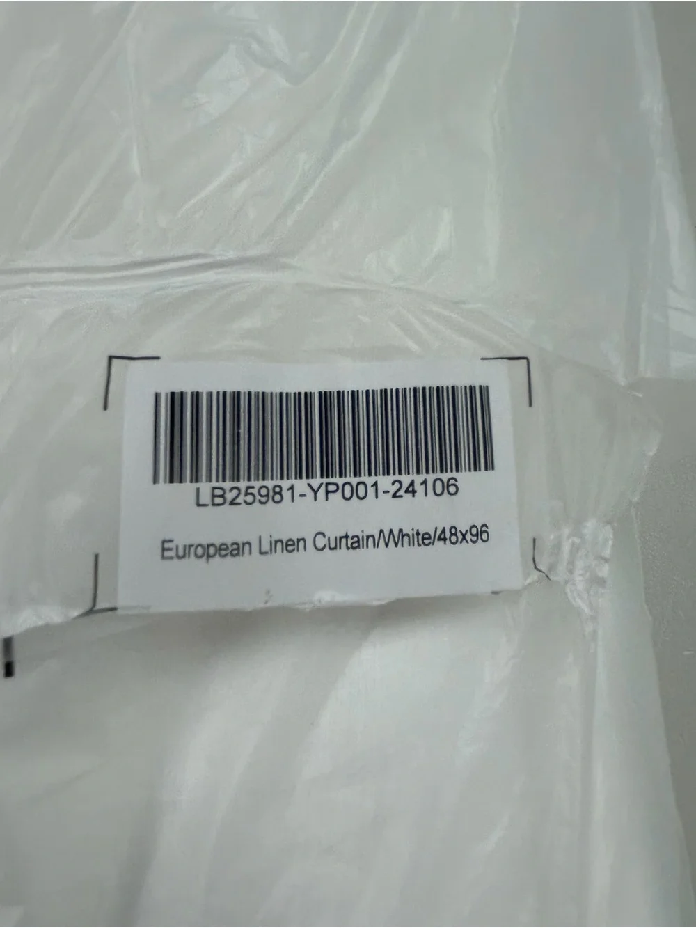 NWT QUINCE Set Of 2 48x96 European Linen Curtains White 8810